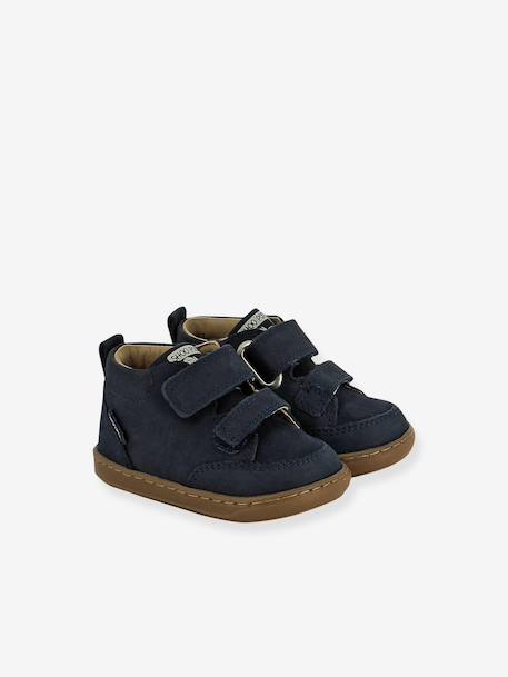 Baskets Bouba Scroll Easy marine+marron - vertbaudet enfant 