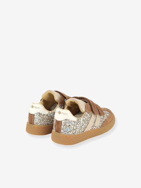 Yuzu Lo klittenbandsneakers SHOO POM kameel+marineblauw - vertbaudet enfant 