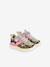 Joggy SHP sneakers met klittenband blauw+paars+zilver - vertbaudet enfant 