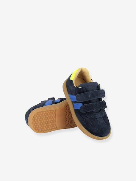 Baskets Yuzu Lo Scratch camel+marine - vertbaudet enfant 