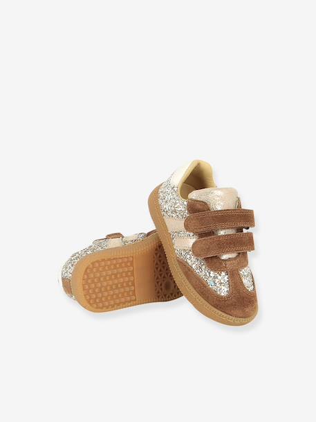 Yuzu Lo klittenbandsneakers SHOO POM kameel+marineblauw - vertbaudet enfant 