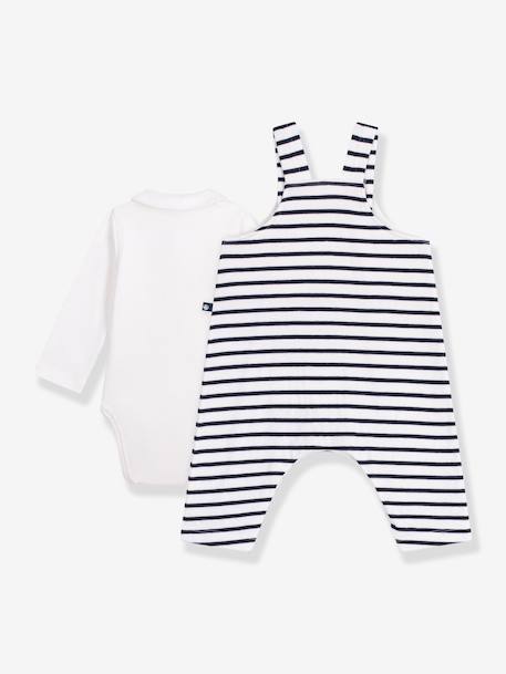 Set tuinbroekje PB wit - vertbaudet enfant 