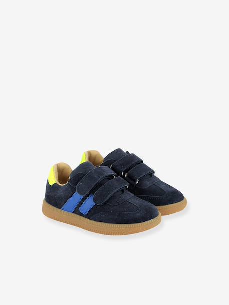 Yuzu Lo klittenbandsneakers SHOO POM kameel+marineblauw - vertbaudet enfant 