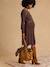 Robe en tricot grossesse et allaitement chocolat+noir - vertbaudet enfant 