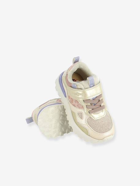 Joggy SHP sneakers met klittenband blauw+paars+zilver - vertbaudet enfant 