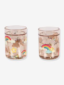 -Set van 2 KONGES SLOJD glitterglazen