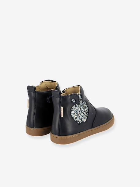 Enkellaarsjes Play New Apple SHOO POM marineblauw - vertbaudet enfant 