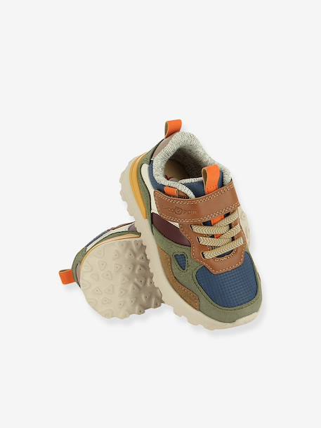 Joggy SHP sneakers met klittenband blauw+paars+zilver - vertbaudet enfant 
