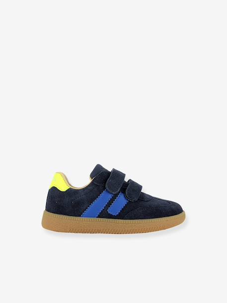 Baskets Yuzu Lo Scratch camel+marine - vertbaudet enfant 