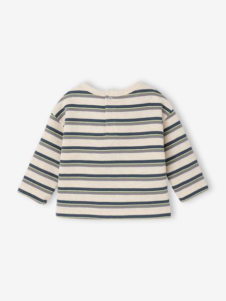 T-shirt manches longues bébé beige chiné - vertbaudet enfant 