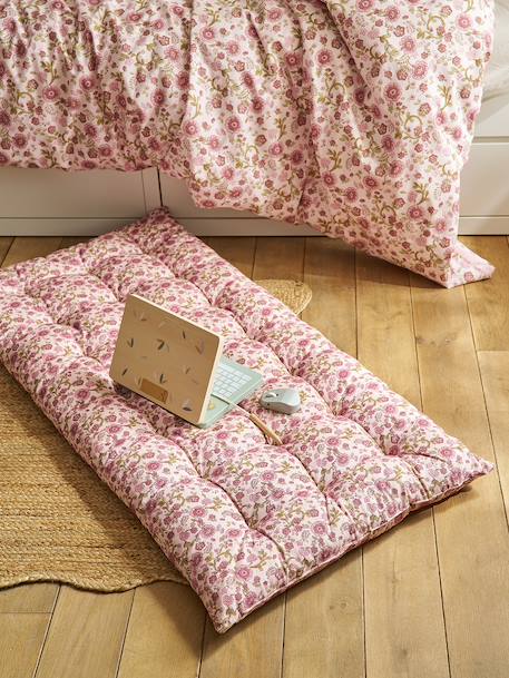 Matelas de sol imprimé fleurs rose - vertbaudet enfant 