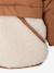 Doudoune bébé avec bonnet et moufles noisette - vertbaudet enfant 