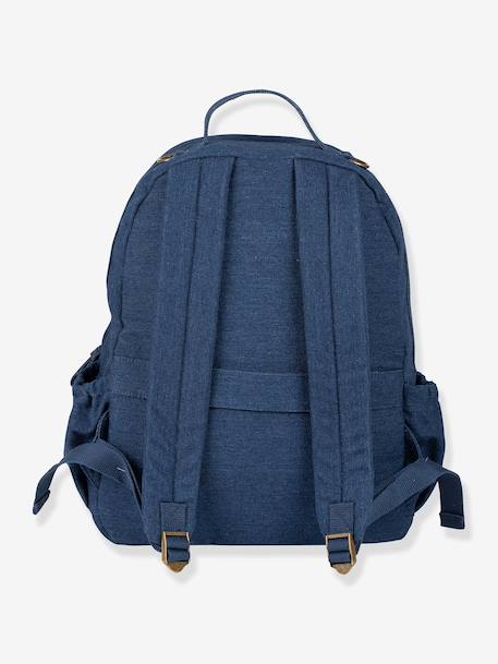 Luiertas rugzak Tokyo beige, bedrukt+bruin, bedrukt+jeansblauw+kaki+okergeel - vertbaudet enfant 