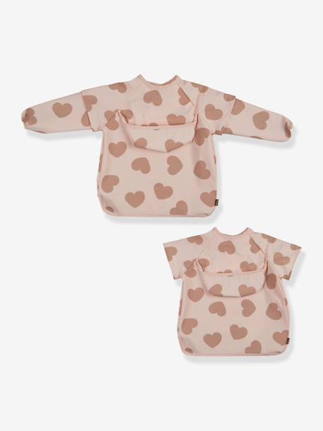 Bavoir à manches évolutif 2 en 1 Playful beige+blush+vert sauge+vieux rose - vertbaudet enfant 