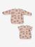 Bavoir à manches évolutif 2 en 1 Playful beige+blush+vert sauge+vieux rose - vertbaudet enfant 