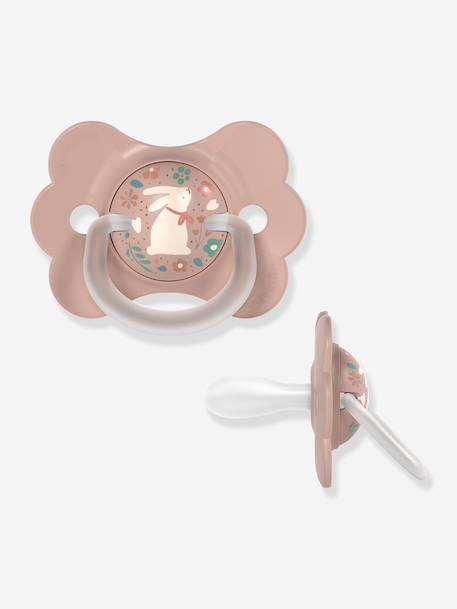 Sucette symétrique SXPro 6-18 mois bleu pétrole+rose - vertbaudet enfant 