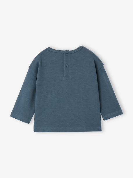 T-shirt manches longues bébé bleu canard - vertbaudet enfant 
