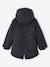 Romantische parka met capuchon voor meisjes antraciet+groen+marineblauw - vertbaudet enfant 