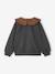 Sweat fille col claudine broderie anglaise anthracite+écru+gris chiné+mauve+rose pâle+rouge - vertbaudet enfant 