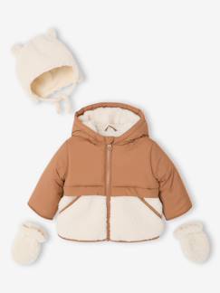 Baby-Babyjongens jas met muts
