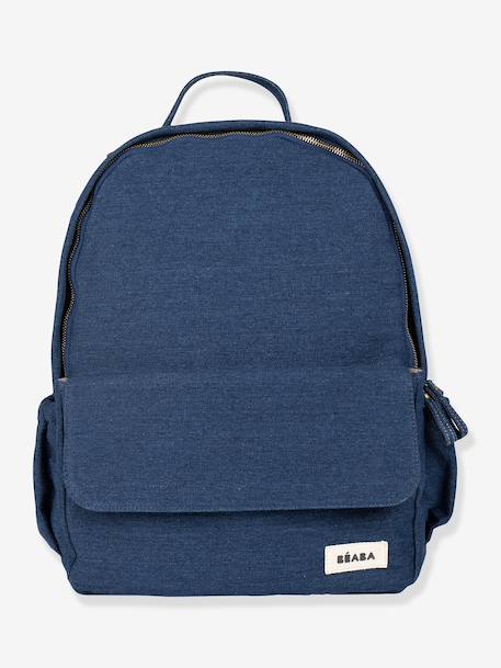 Sac à dos à langer Tokyo beige imprimé+bleu jean+kaki+marron imprimé+ocre - vertbaudet enfant 