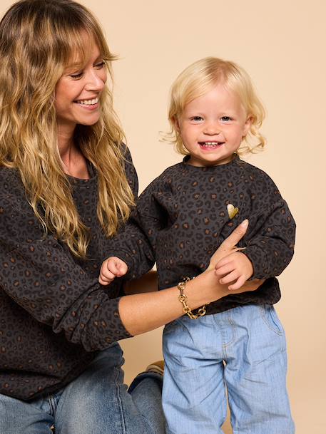 Bébé-Sweat bébé léopard capsule mère- fille
