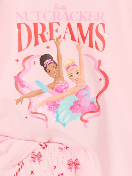 Barbie kerstpyjama voor meisjes poederkleur - vertbaudet enfant 