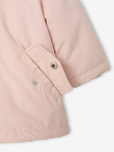 Parka + doudoune fine bébé 3 en 1 olive+rose poudré+vieux rose - vertbaudet enfant 