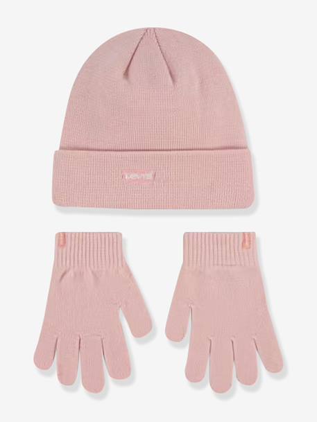 Ensemble bonnet et gants rose - vertbaudet enfant 