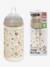 Glazen babyfles 240 ml SUAVINEX groen+rozen - vertbaudet enfant 