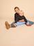 Sweat fille léopard capsule mère/fille beige+gris foncé - vertbaudet enfant 