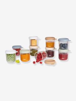 Verzorging-10 glazen bewaarpotjes 250 ml BEABA