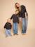 Sweat bébé léopard coeur doré capsule famille beige+gris foncé - vertbaudet enfant 