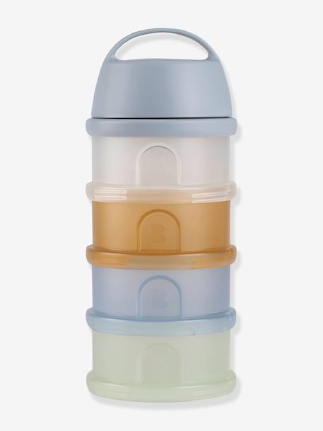 Melkdispenser met 4 vakken BEABA doorzichtig+grijs+grijsblauw+groen+mineraalgrijs/roze+oudroze+terracotta - vertbaudet enfant 