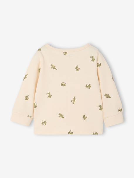 T-shirt met print voor babyjongens vanille - vertbaudet enfant 
