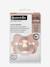 Symmetrische fopspeen SXPro 6-18 mnd petrolblauw+rozen - vertbaudet enfant 