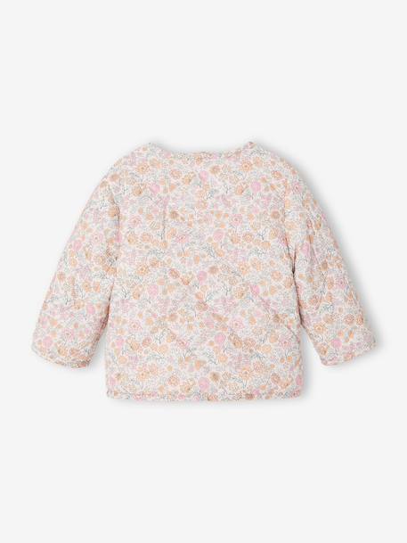 Parka + fijn donsjack baby 3-in-1 olijf+oudroze+roze (poederkleur) - vertbaudet enfant 