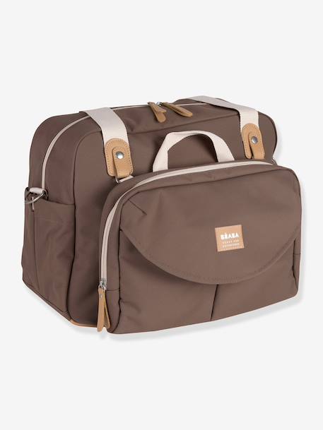 Luiertas Genève II BEABA beige, bedrukt+bruin+DONKERBLAUW+gemêleerd grijs+saliegroen - vertbaudet enfant 