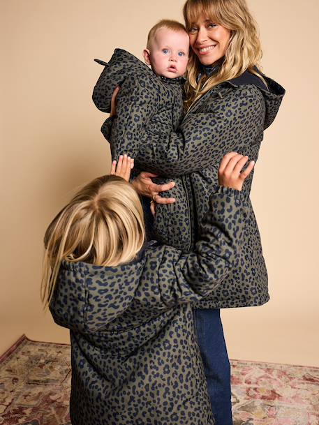 Parka réversible enfant kaki - vertbaudet enfant 