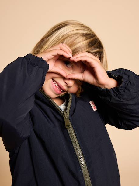 Parka réversible enfant kaki - vertbaudet enfant 