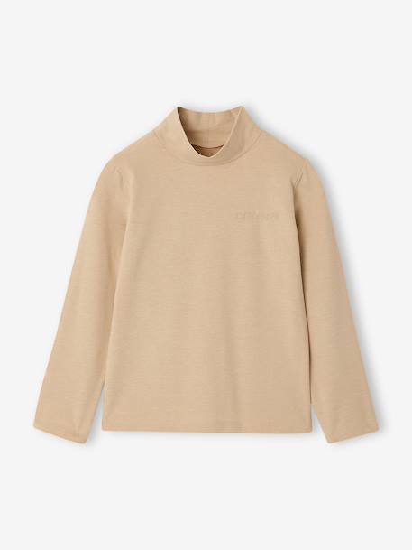 Lot de 3 tee-shirts BASICS à col montant fille bois de rose+mauve - vertbaudet enfant 