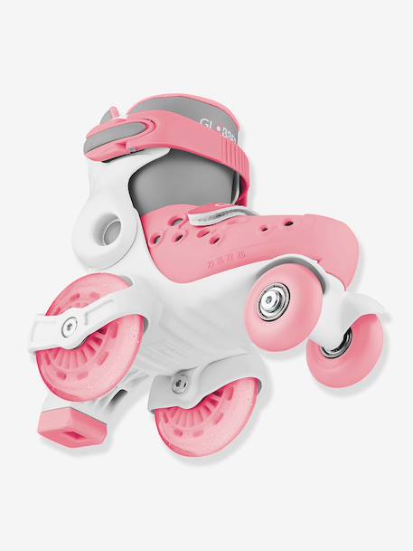 Rollers Quad learning bleu+rose - vertbaudet enfant 