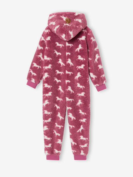 Combinaison pyjama fille licorne mauve - vertbaudet enfant 