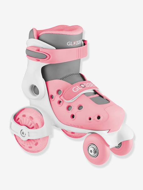 Rollers Quad learning bleu+rose - vertbaudet enfant 