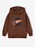 Sweat à capuche garçon marron - vertbaudet enfant 