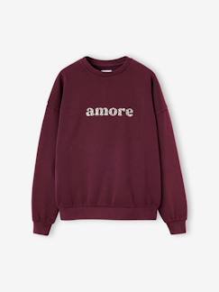 Meisje-Oversized sweatshirt met luipaardprint voor meisjes JONEN