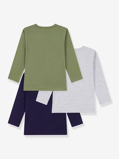 Set van 3 Petit Bateau T-shirts meerkleurig - vertbaudet enfant 