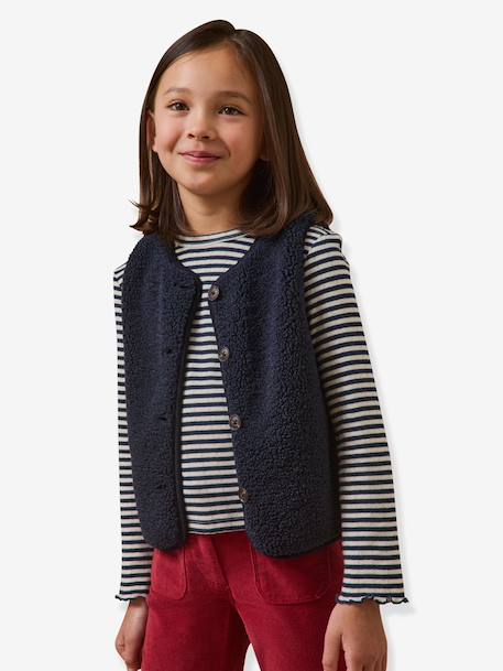 Veste sherpa marine - vertbaudet enfant 