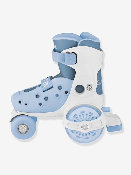 Rollers Quad learning bleu+rose - vertbaudet enfant 