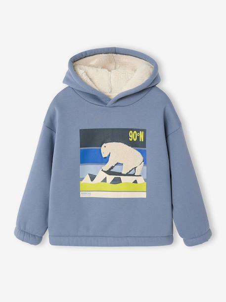 Jongenshoodie middenblauw - vertbaudet enfant 